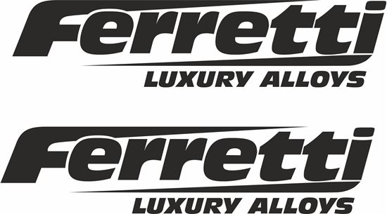 Picture of "Ferretti..." Decals / Stickers