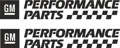 Picture of "GM Performance Parts" Decals / Stickers