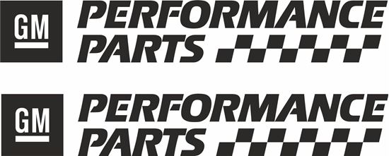 Picture of "GM Performance Parts" Decals / Stickers