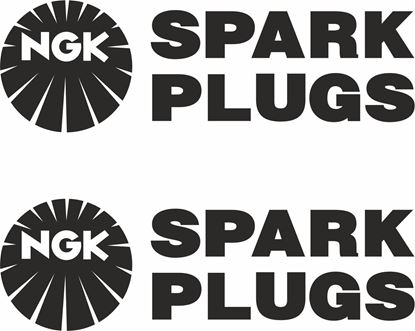 Picture of "NGK Spark Plugs" Decals / Stickers