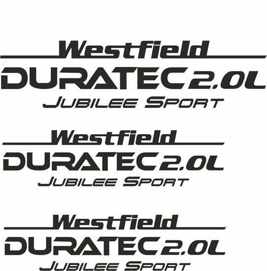 Picture of Westfield "Duratec 2.0L Jubilee Sport" Side & Rear  Decals / Stickers