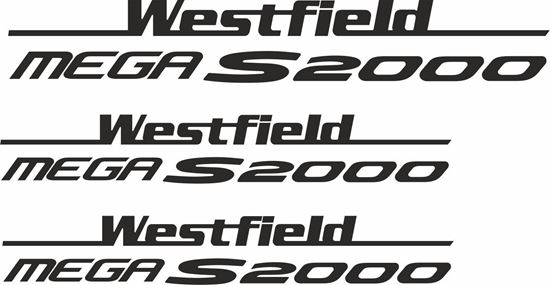 Picture of Westfield "Mega S2000" Side & Rear  Decals / Stickers