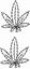 Picture of Cannabis Leaf Decals /Stickers