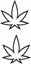 Picture of Cannabis Leaf Decals /Stickers
