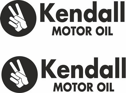 Picture of "Kendall Motor Oil"  Decals / Stickers