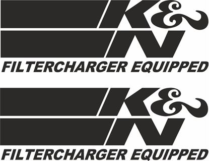 Picture of K & N Filtercharger Equipped Decals / Stickers