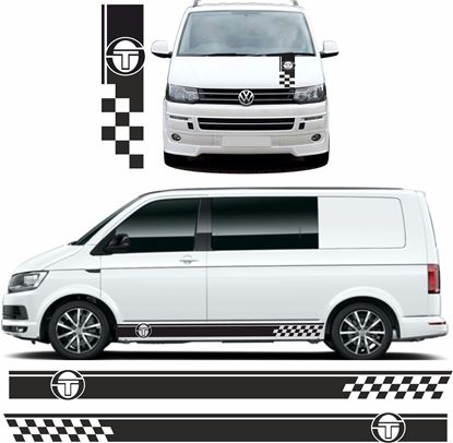 Picture of VW T5 / T6 Sergio Tecchini side & Bonnet Stripes / Stickers