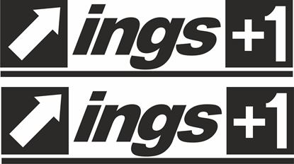 Picture of "ings +1" Decals / Stickers