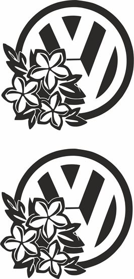 Picture of VW Florals Decals / Stickers