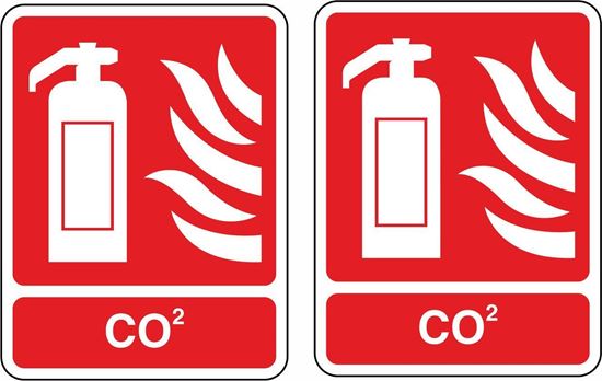 Picture of Fire Extinguisher CO2  Stickers