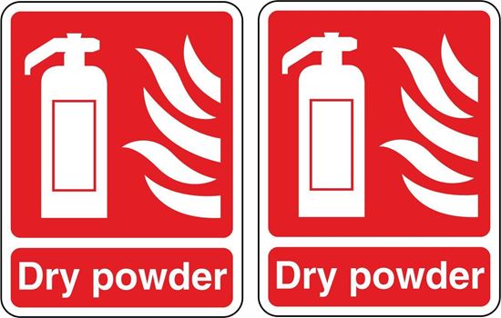 Picture of Fire Extinguisher Dry powder  Stickers