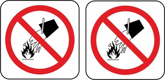 Picture of No Fire Bucket Stickers