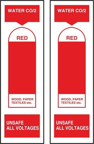 Picture of Fire Water CO/2 unsafe on all Voltages Stickers