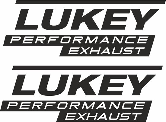 Picture of "Lukey performance exhaust"  Decals / Stickers