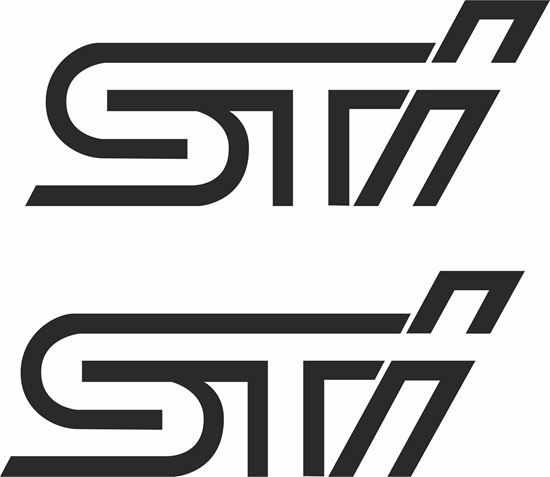 Picture of "STI" Decals / Stickers