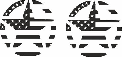 Picture of Military Star Flag Decals  / Stickers