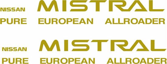 Picture of Nissan Mistral replacement Decals / Stickers