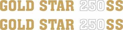 Picture of BSA Gold Star 250SS Side panel restoration Decals / Stickers