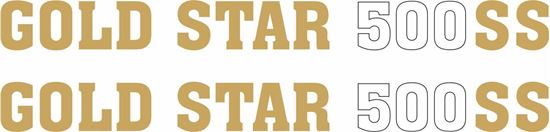 Picture of BSA Gold Star 500 SS Side panel restoration Decals / Stickers