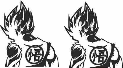 Picture of Dragon Ball Vegeta  JDM Decals / Stickers