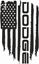 Picture of Dodge Ram distressed Flag Hood Decal / Sticker