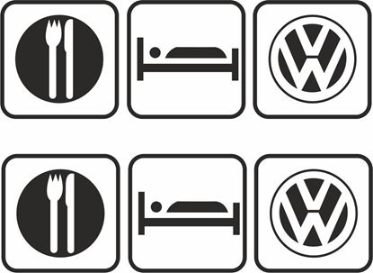 Picture of Eat Sleep VW Decals  / Stickers