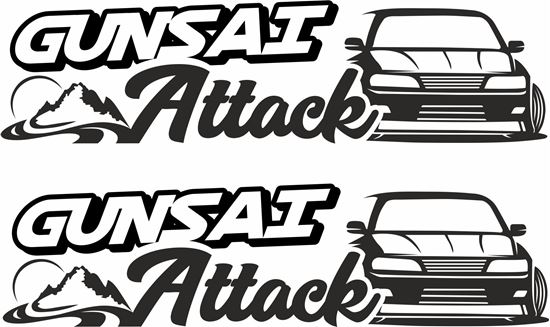 Picture of "Gunsai Attack"  JDM Decals / Stickers