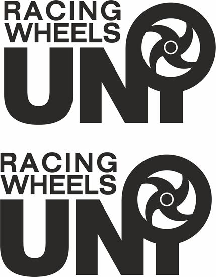 Picture of "Uni Racing Wheels" Decals / Stickers