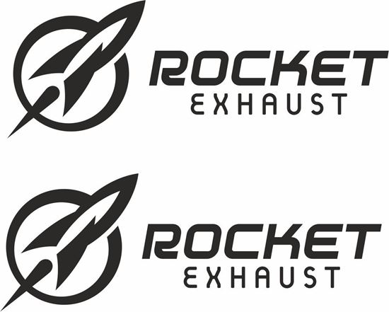 Picture of "Rocket Exhaust" Decals / Stickers