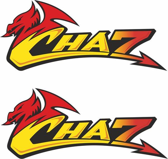 Picture of "Cha7" Chaz Davies panel Decals / Stickers