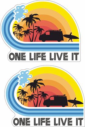 Picture of VW T5 One life Live It Decals / Stickers