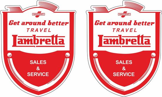 Picture of Lambretta Sales & Service Decals / Stickers