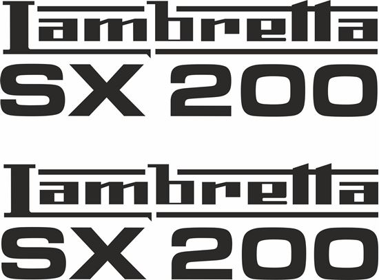 Picture of Lambretta SX200 General Panel Decal / Stickers