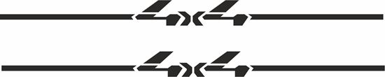 Picture of Jeep 4x4 side hood / Panel  Decals / Stickers