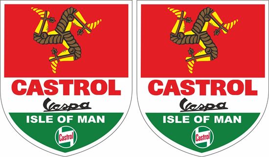 Picture of Vespa Castrol Isle of Man  Decals / Stickers