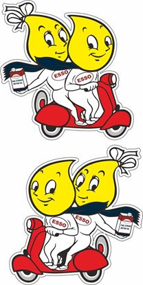 Picture of Lambretta / Vespa Esso Decals / Stickers