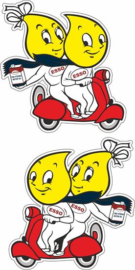 Picture of Lambretta / Vespa Esso Decals / Stickers