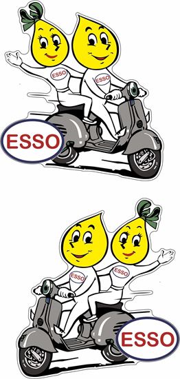 Picture of Lambretta / Vespa Esso Decals / Stickers