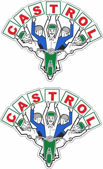 Picture of Lambretta / Vespa Castrol  Rally Decals / Stickers