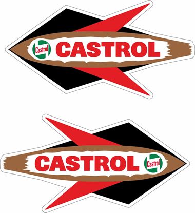 Picture of Lambretta / Vespa Castrol Rocket Decals / Stickers