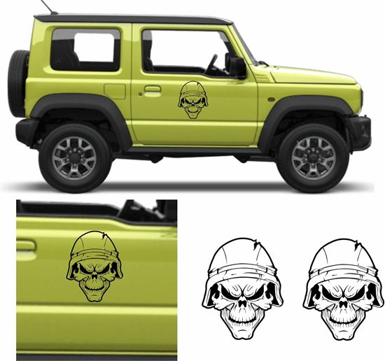 Picture of Military Skull "Scout Recon" side Door Decals / Stickers