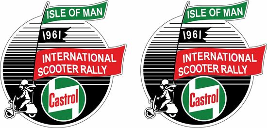 Picture of Lambretta Castrol  Isle of Man  Rally 1961 Decals / Stickers