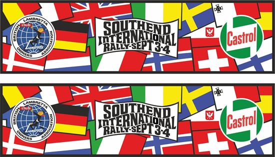 Picture of Lambretta Southend International Rally Castrol  Decals / Stickers