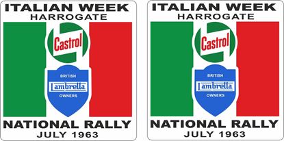 Picture of Lambretta Castrol  Harrogate Rally 1963 Decals / Stickers