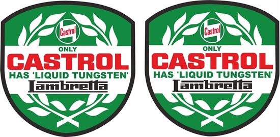 Picture of Lambretta Castrol Decals / Stickers