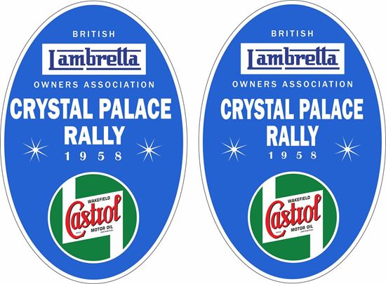 Picture of Lambretta Castrol  Crystal Palace Rally 1958 Decals / Stickers