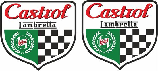 Picture of Lambretta Castrol Decals / Stickers