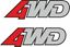 Picture of Mazda 323 GTX 4WD 1988 - 1989 replacement rear Badge Decals / Stickers