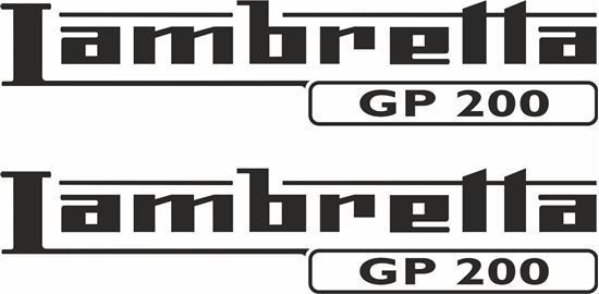 Picture of Lambretta GP 200 General Panel Decals / Stickers