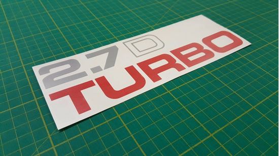 Picture of Nissan Terrano 2.7D MK1 replacement reare Decal / Sticker